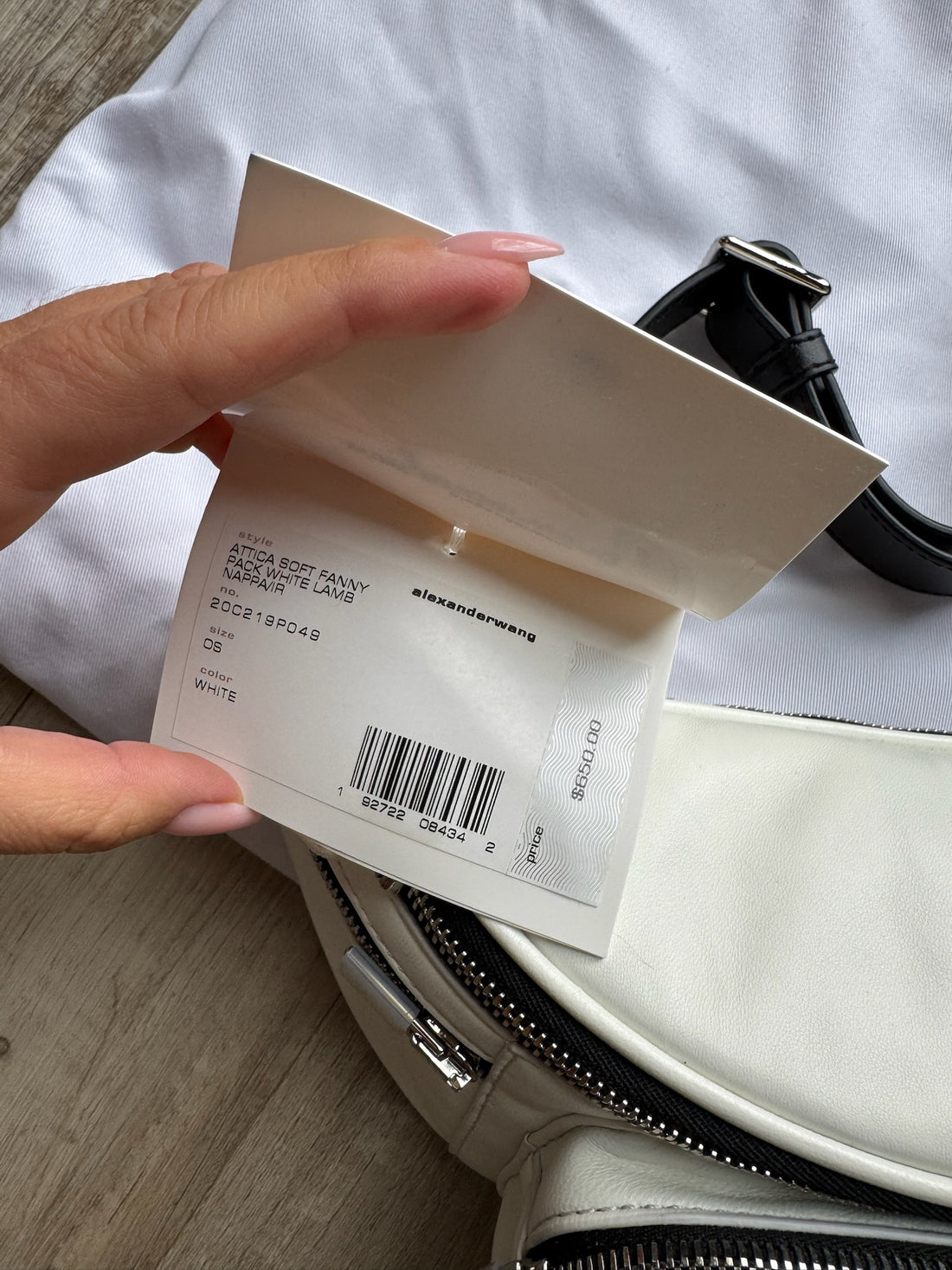 Alexander Wang White Belt Bag - NEW