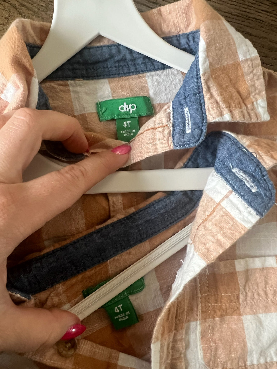 DIP Tan Buffalo Plaid Button Down