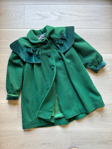 Vintage Green Wool Coat