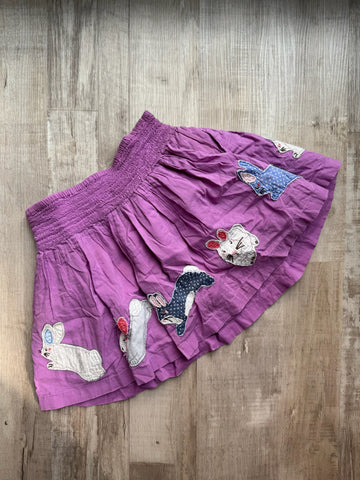 Mini Boden Purple Bunny Skirt