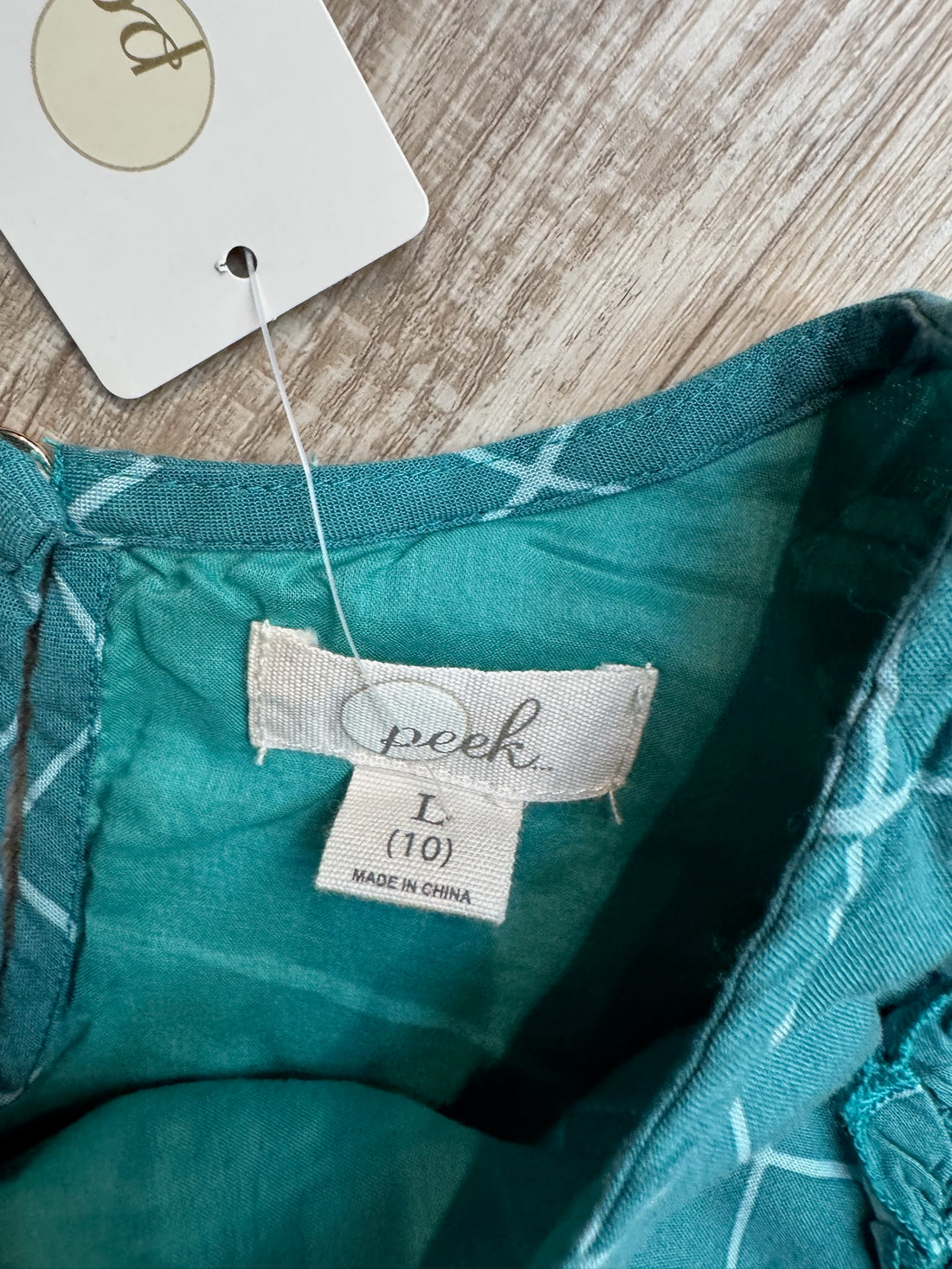Peek Teal Dress - NEW