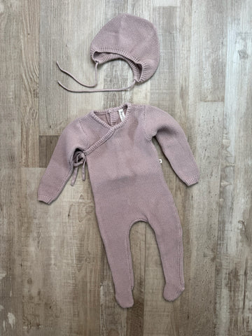 Pippin Knit Romper & Bonnet