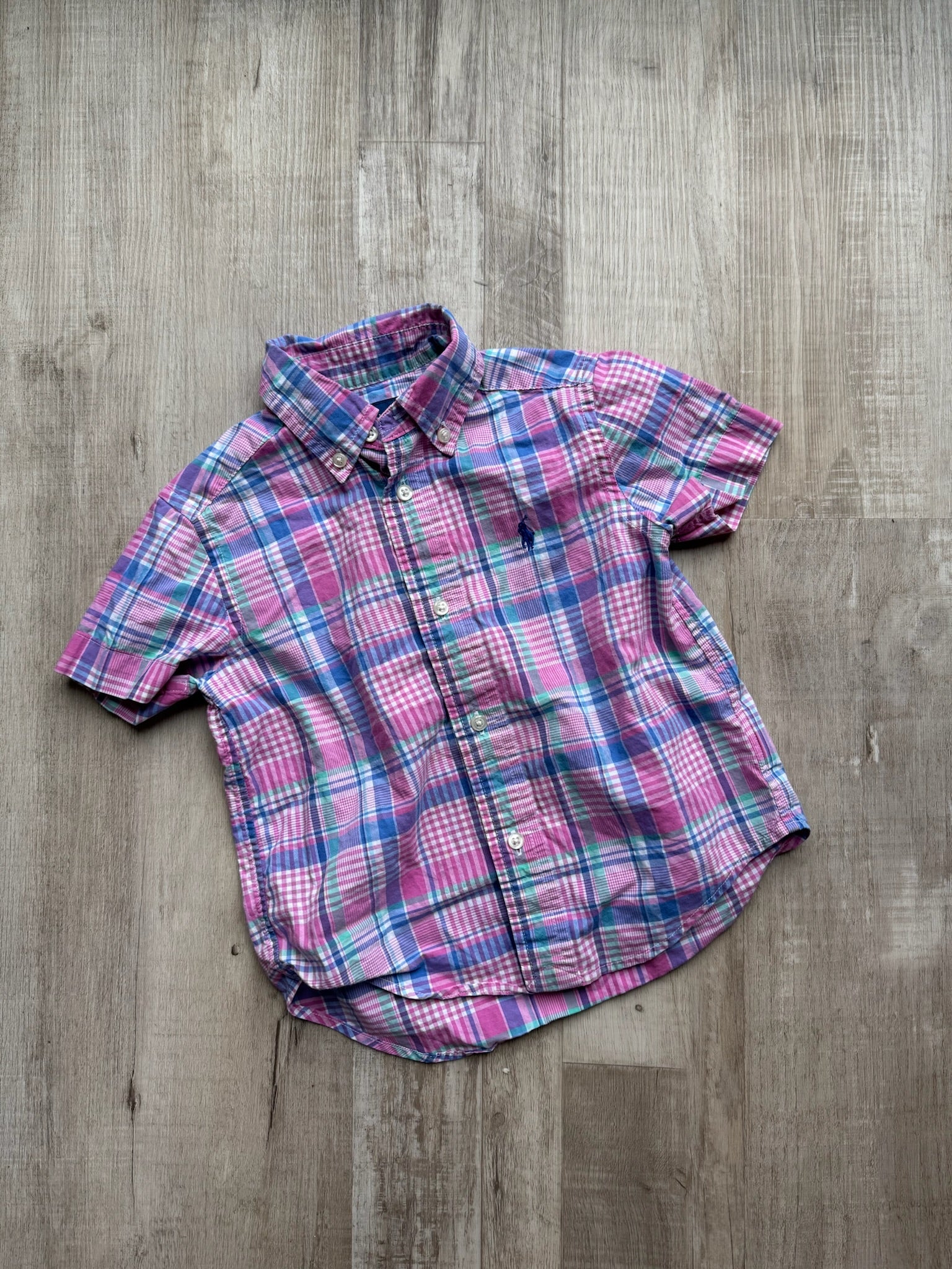 Ralph Lauren Pink Plaid Button Down