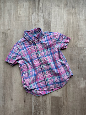 Ralph Lauren Pink Plaid Button Down