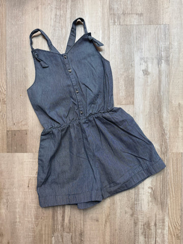 Tea Collection Blue Pinstriped Romper