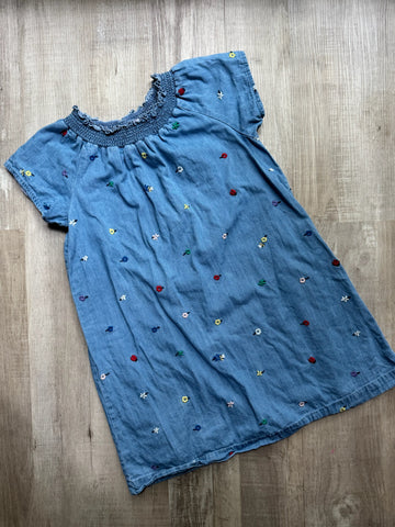 Hanna Andersson Chambray Floral Dress
