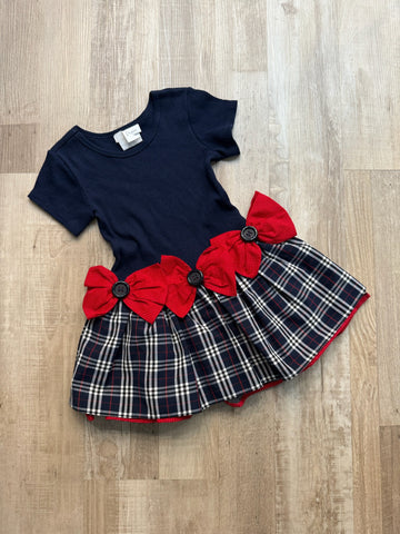 Bonnie Jean Vintage Red Bows Dress
