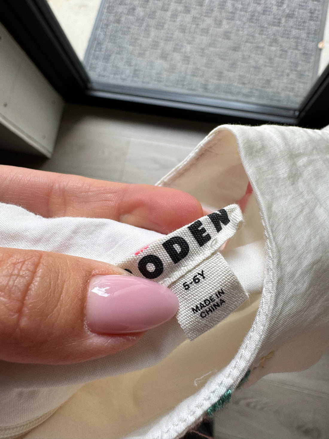 Boden White Floral Dress