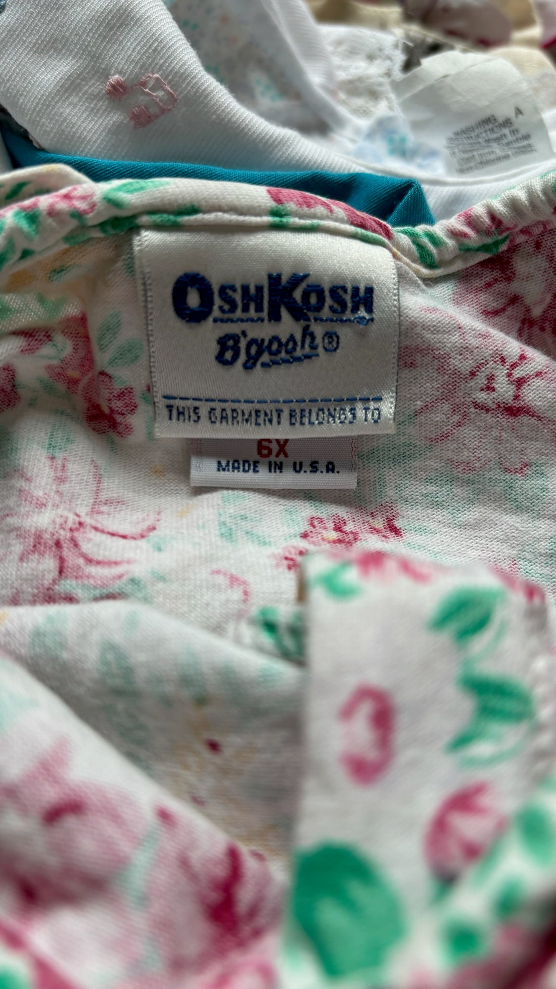 Vintage Oshkosh Floral Jumper