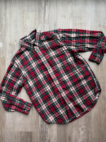 Class Club Red Plaid Button Down
