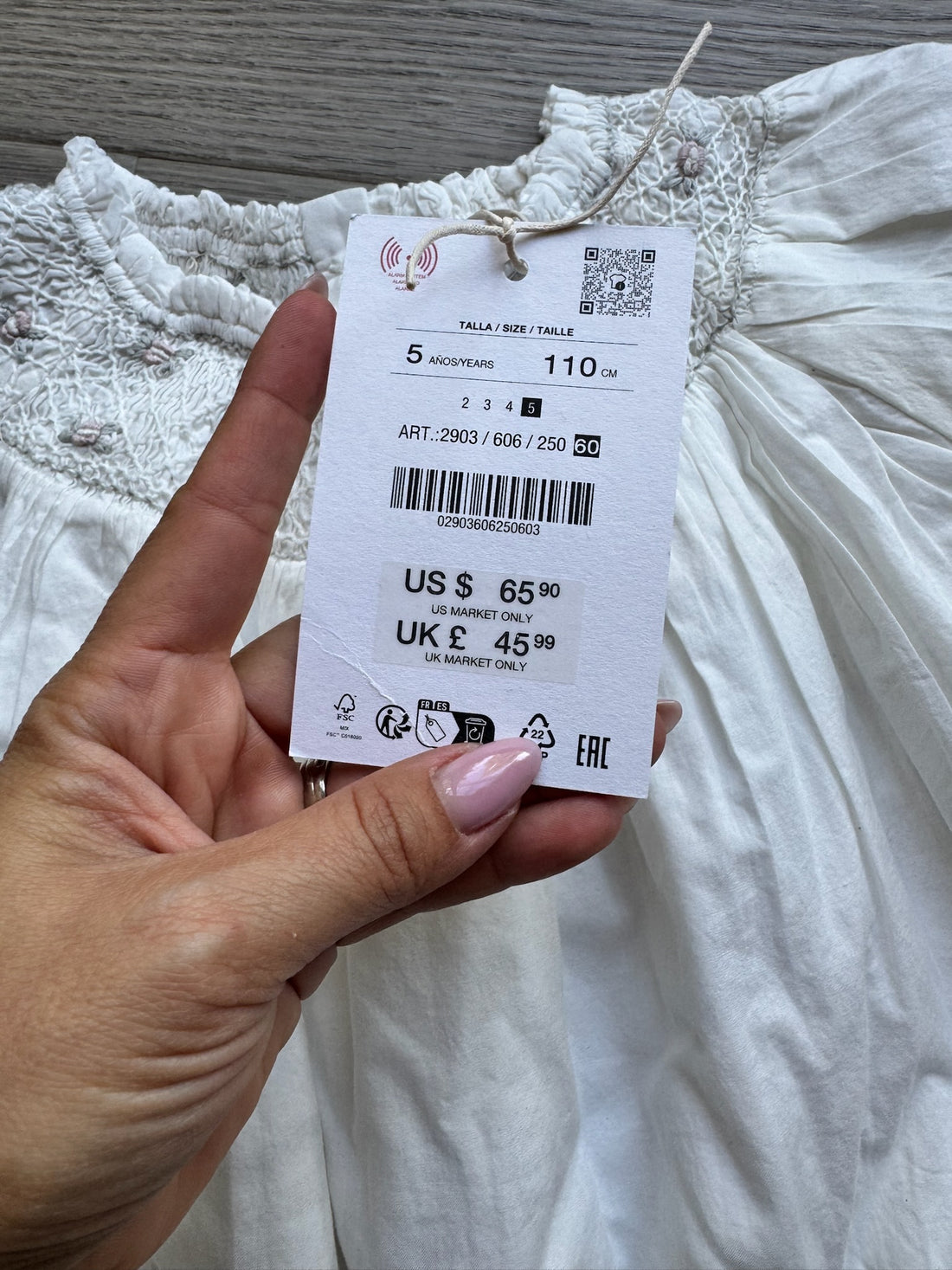 Zara Smocked Dress - NEW