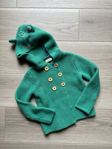 Boden Green Knit Frog Cardigan