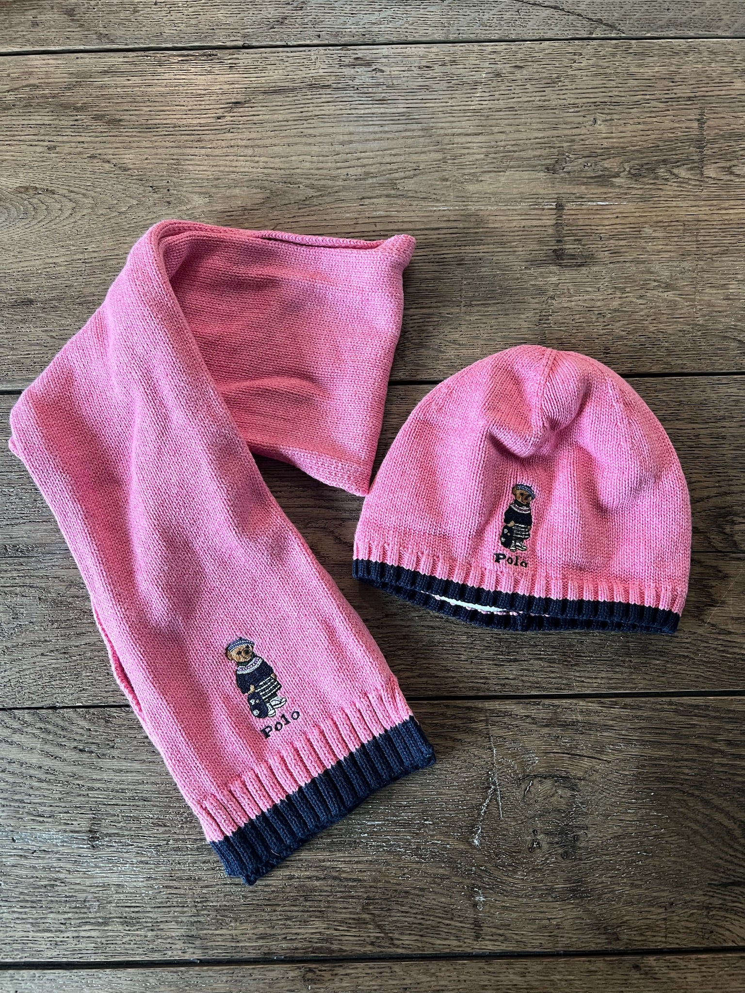 Ralph Lauren Pink Scarf & Hat