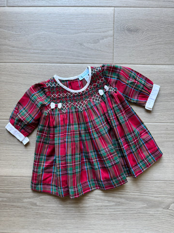 Boutique Smocked Christmas Dress