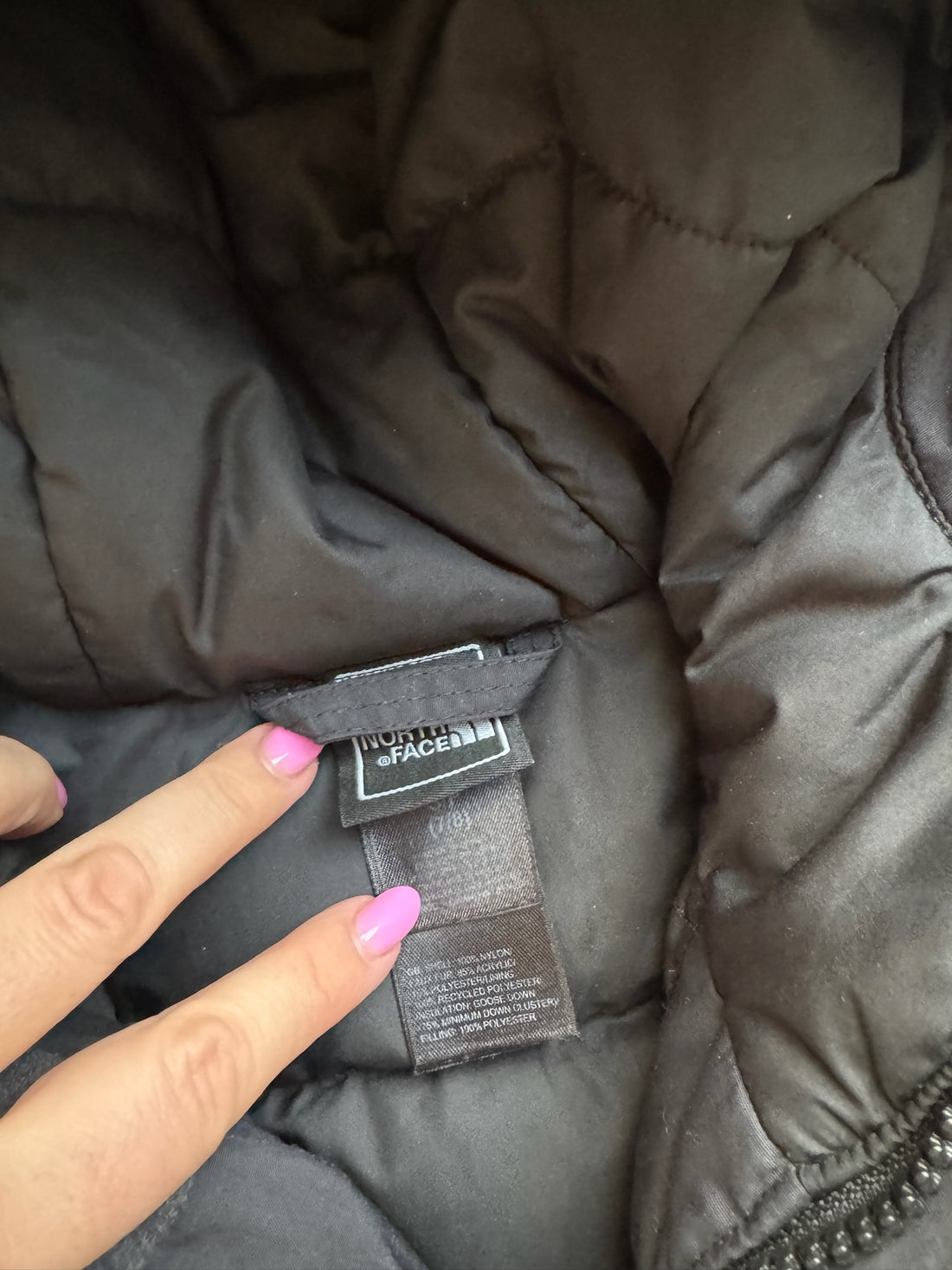 North Face Black Down Coat