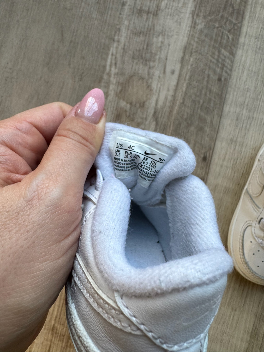 Nike White Infant Shoes