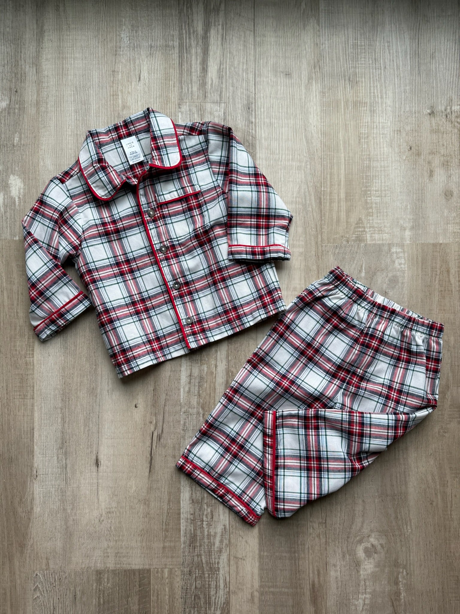Janie & Jack Plaid Pajamas