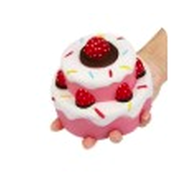 SLOW RISE FOAM STRAWBERRY LAYER CAKE SQUISHY