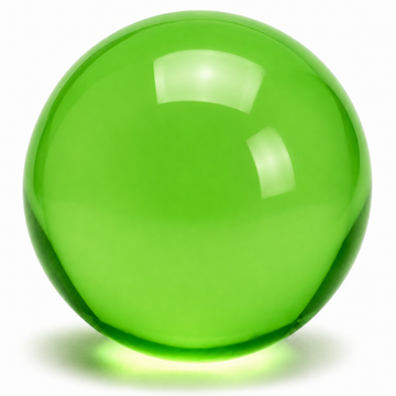 SMALL GREEN COCONUT OIL SQUISHY BALL