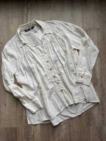 Zara White Button Down - NEW