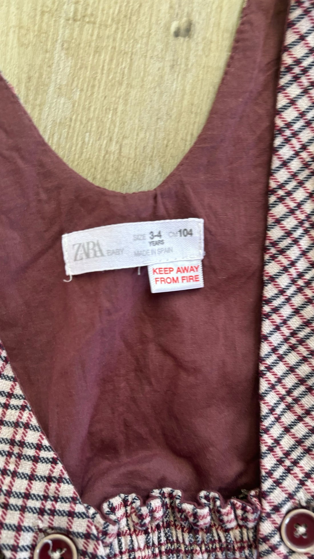 Zara Plaid Jumper