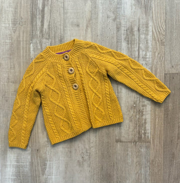 Mini Boden Mustard Cardigan