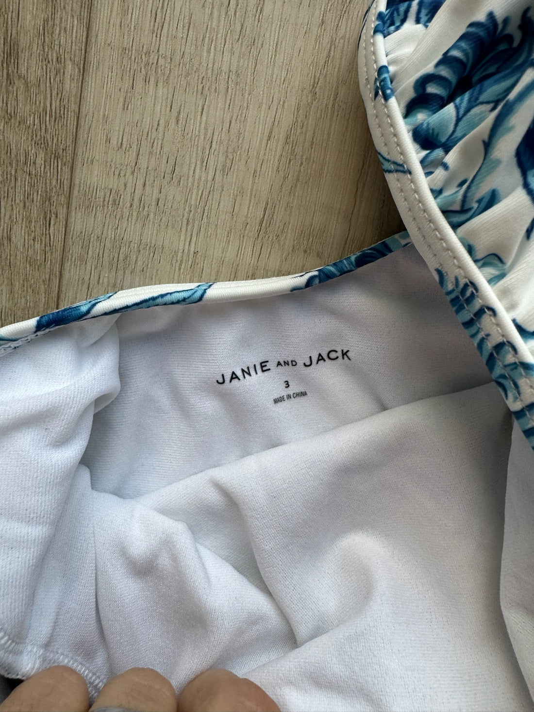 Janie & Jack Blue Floral Swimsuit