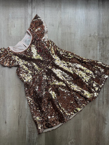 Boutique Gold Sequins Dress
