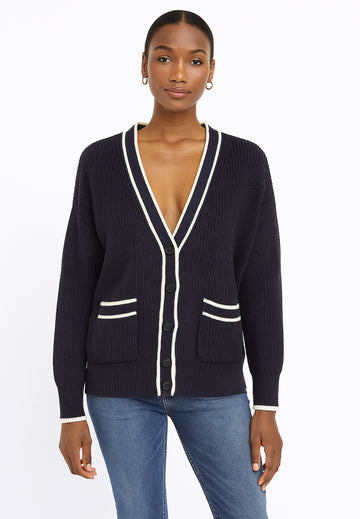 J Crew Navy Knit Cardigan