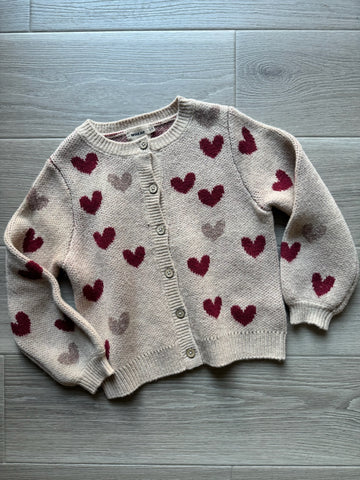 WHEAT Heart Wool Cardigan