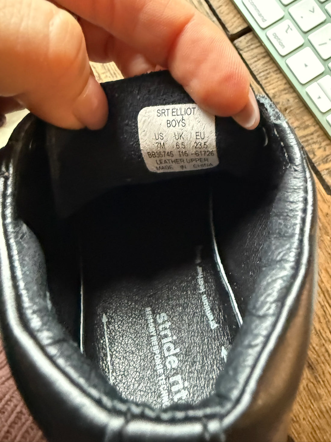 Stride Rite Leather Black Boots