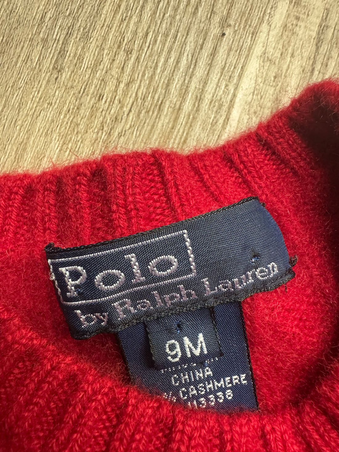 Ralph Lauren Red Cashmere Sweater