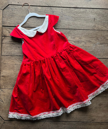 Pleiades Red Velvet Dress
