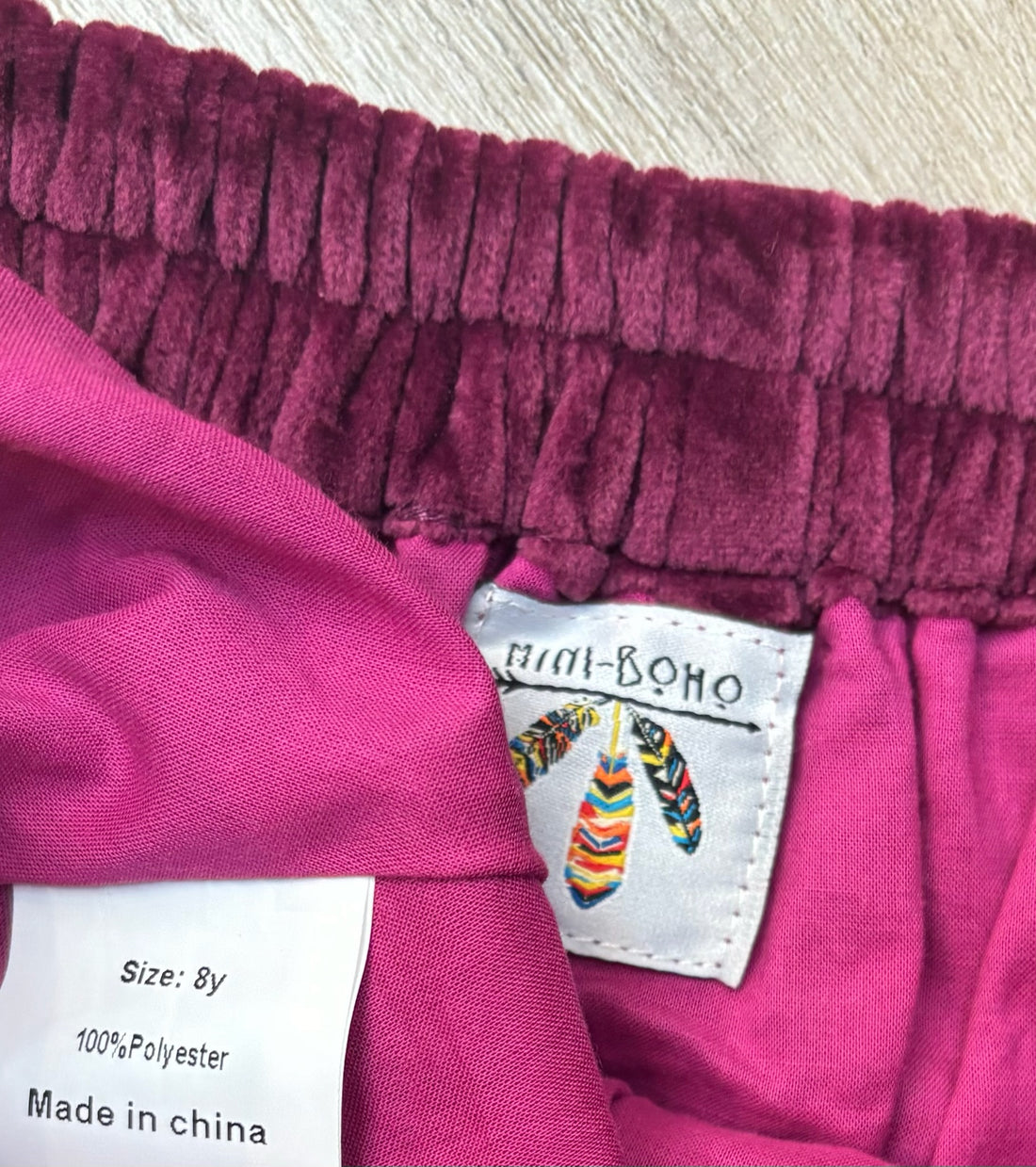 Mini Boho Fuchsia Dress