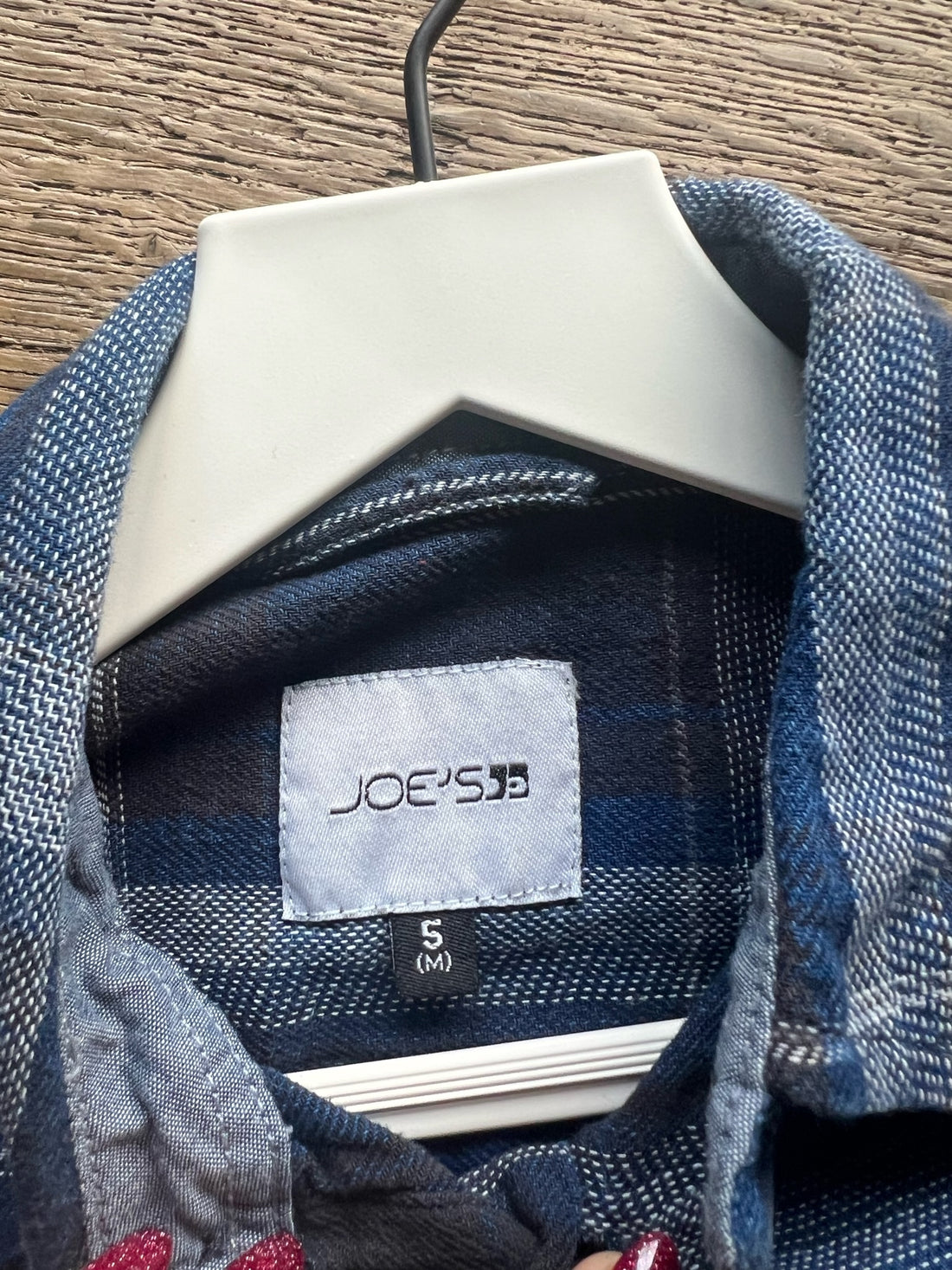 Joe’s Blue Plaid Shirt