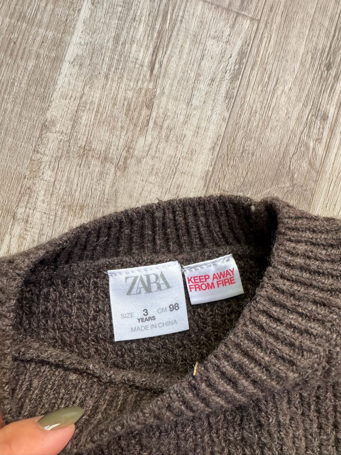 Zara Brown Sweater