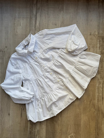 Zara White Blouse