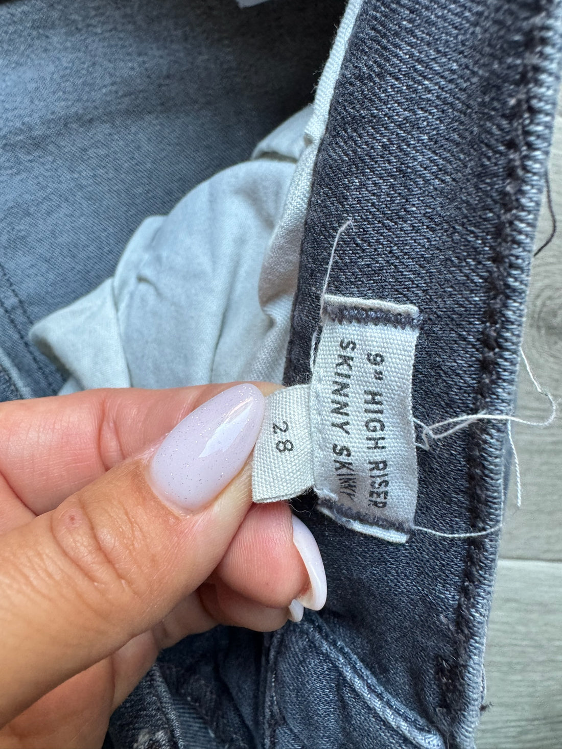 Madewell Grey High Riser Skinny Skinny Jeans