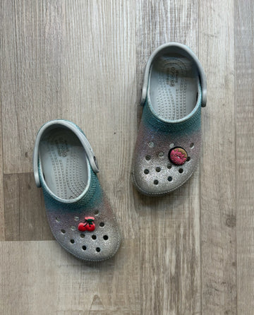 Crocs Silver Glitter