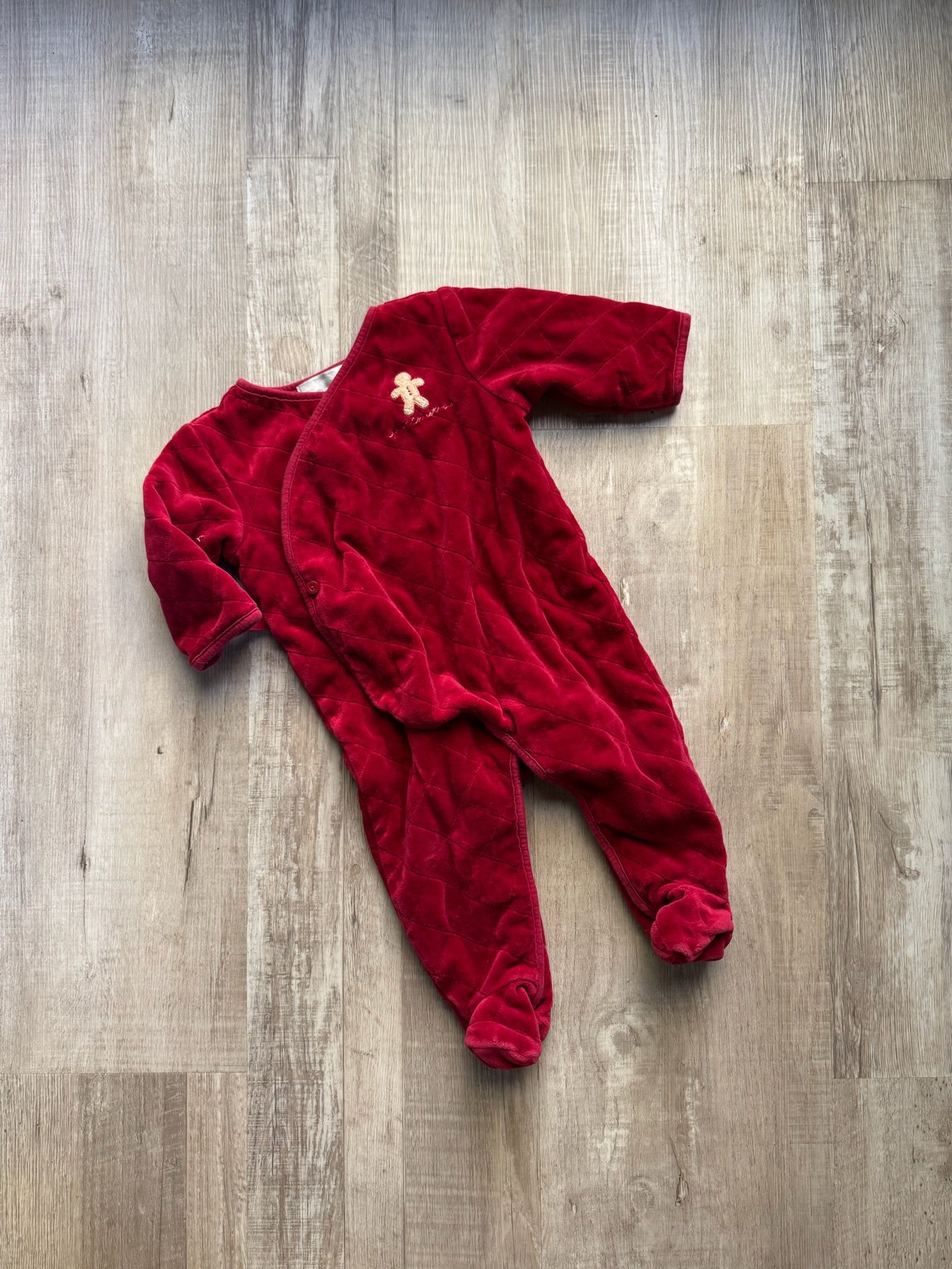 Janie & Jack Velour Christmas Sleeper