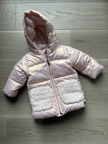 Carrément Beau Pink Puffer Coat