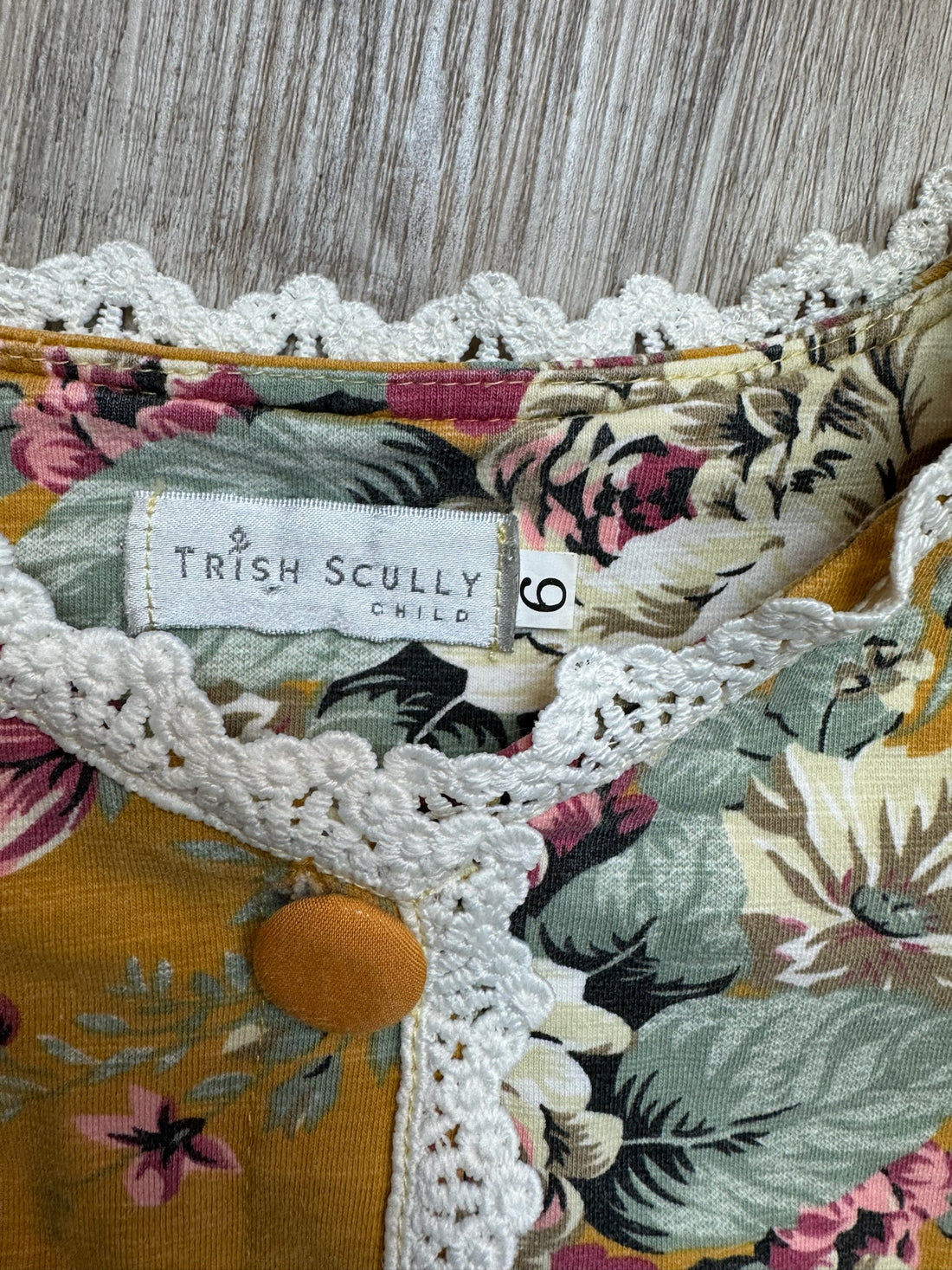 Trish Scully Mustard Floral Dress