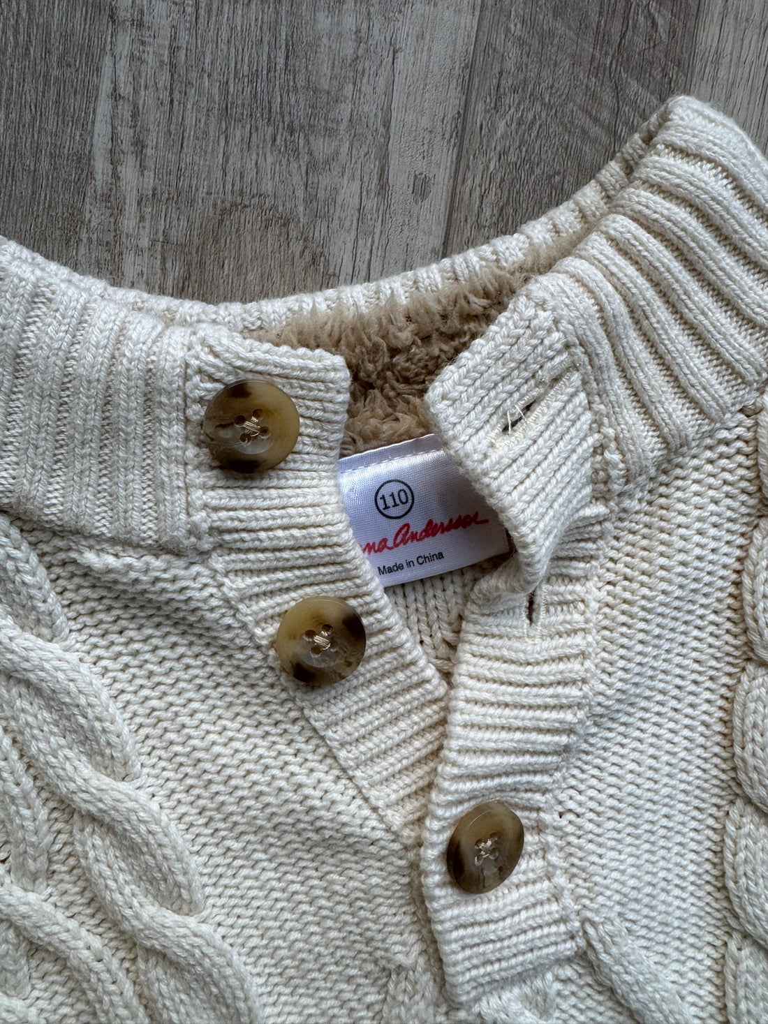 Hanna Andersson Cream Knit Sweater