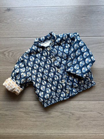 Zara Blue Quilted Jacket