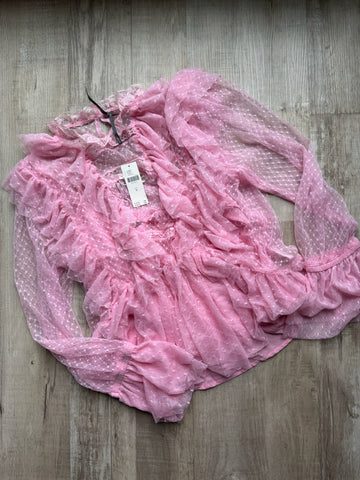 Anthropologie Pink Top  - NEW / W