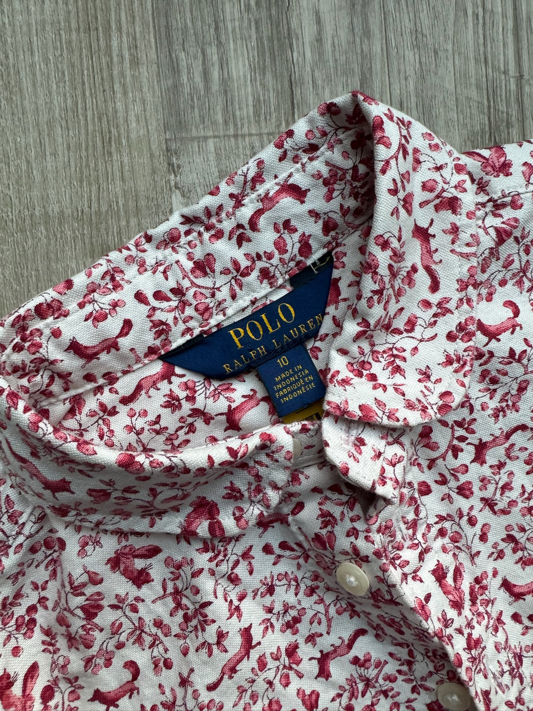 Polo Ralph Lauren Red Floral Fox Dress