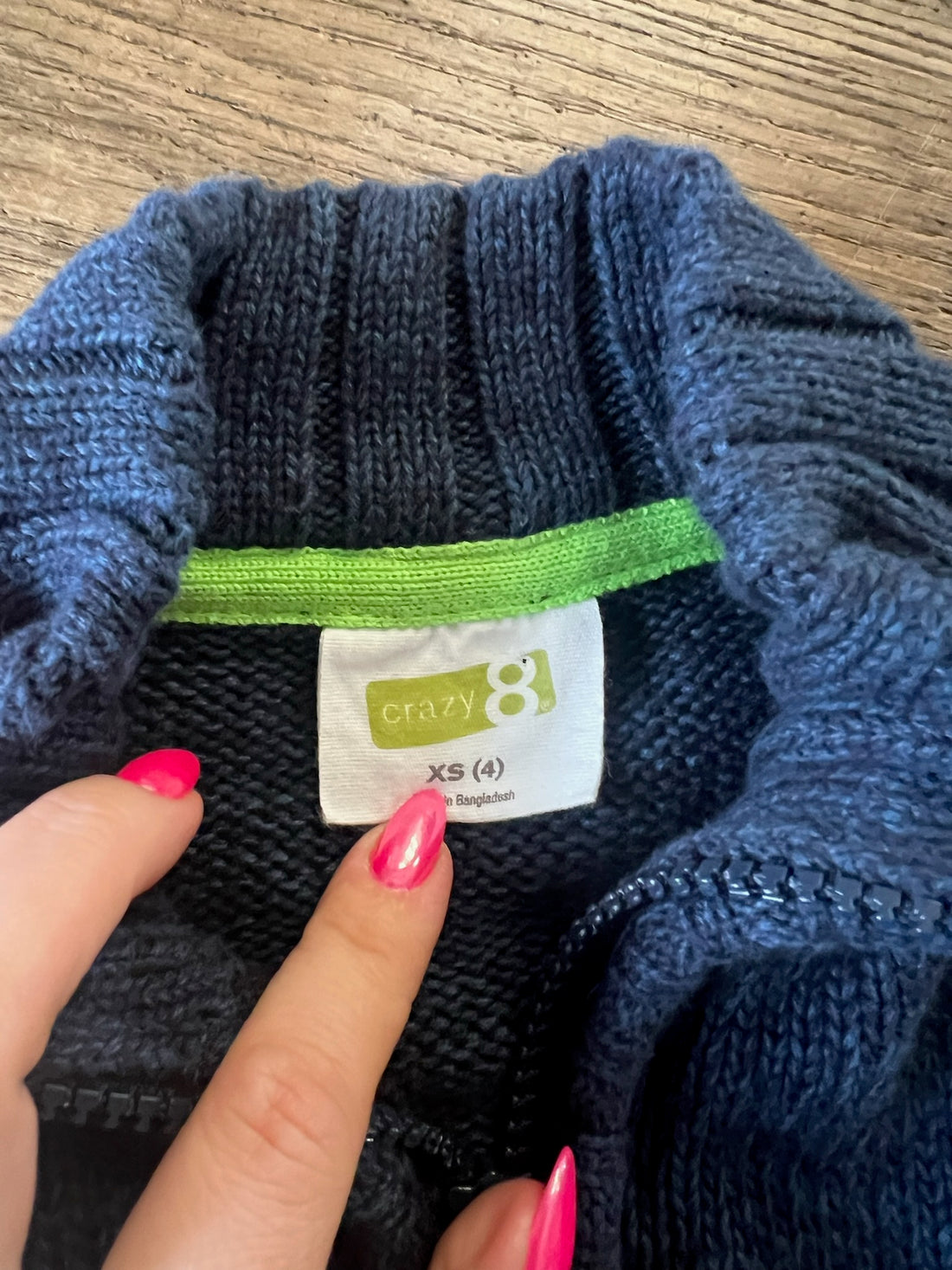 Crazy 8 Navy Sweater Jacket