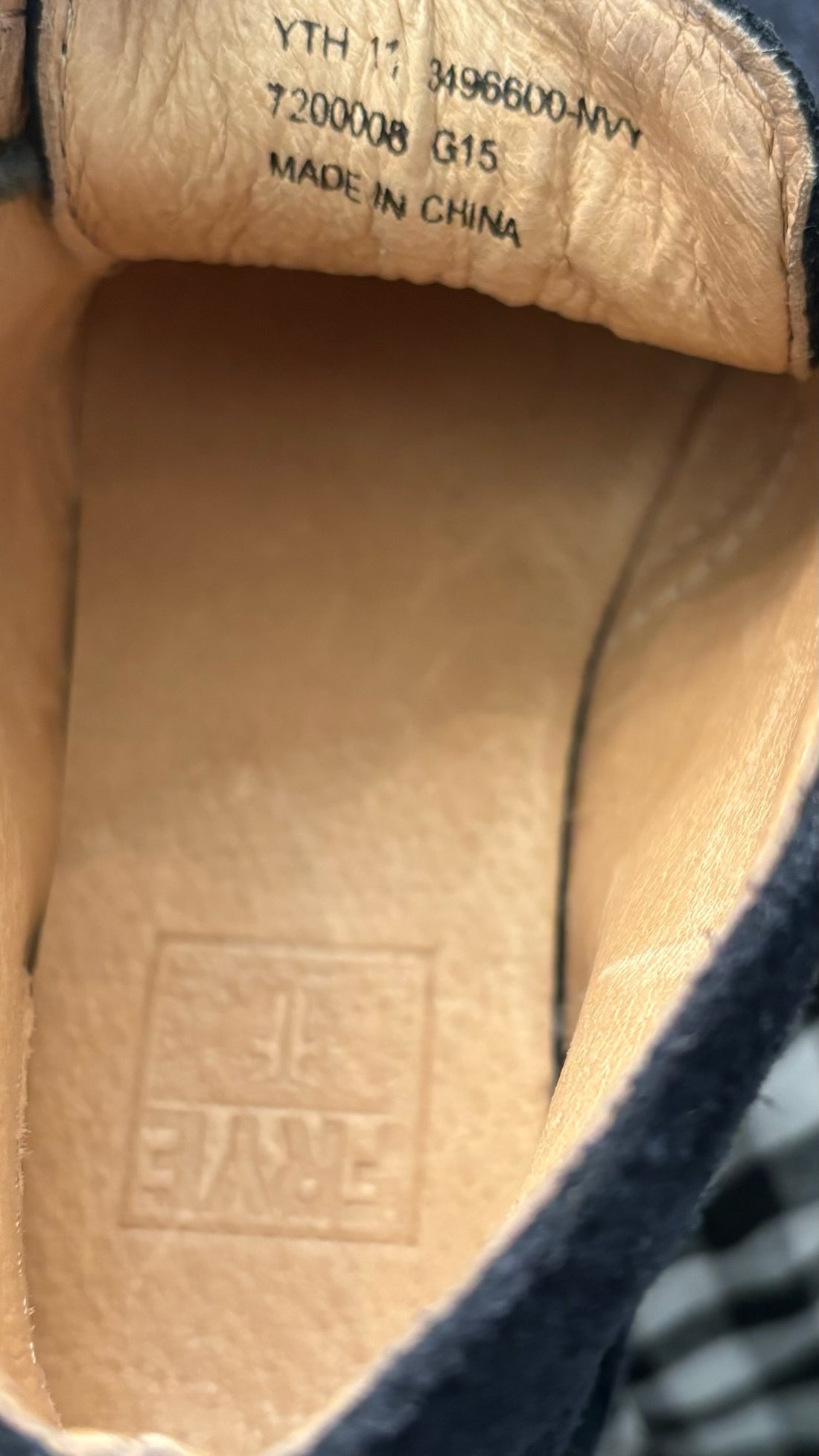 Frye Navy Suede Booties