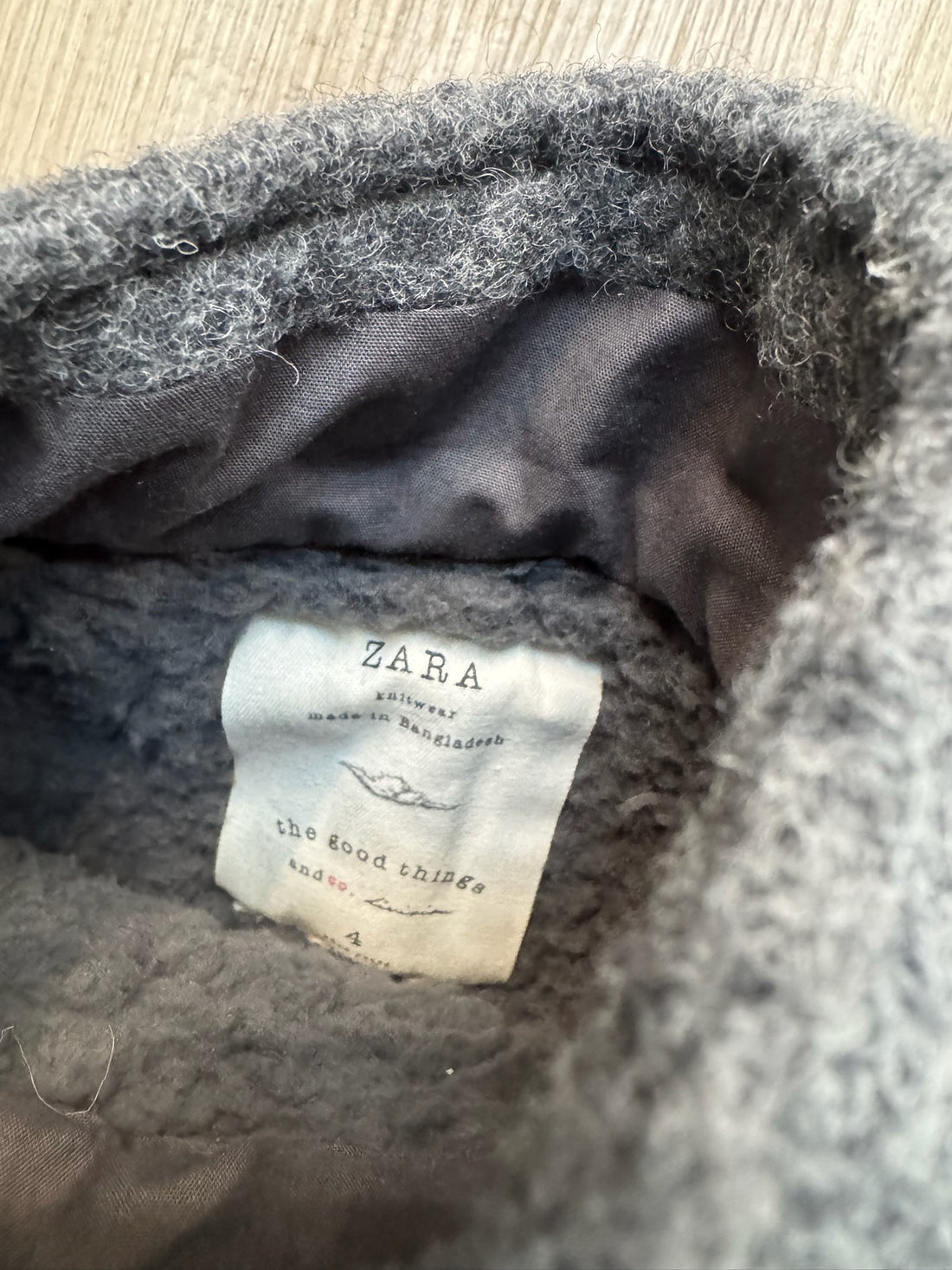 Zara Grey Wool Coat