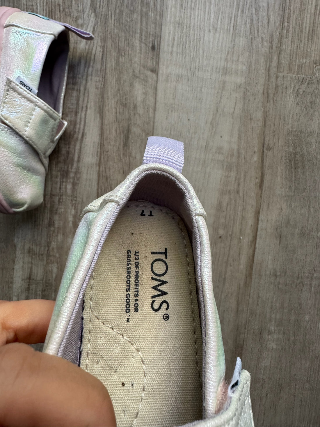 Tom’s Pearl Iridescent Shoes